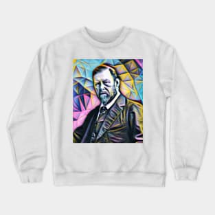 Bram Stoker Portrait | Bram Stoker Artwork 4 Crewneck Sweatshirt